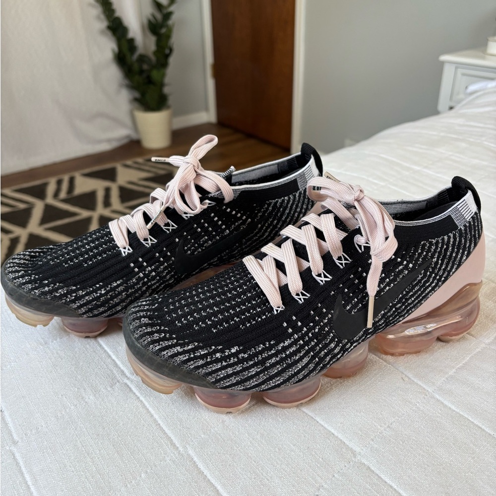 Nike Air VaporMax Flyknit 3 Black Barley Rose